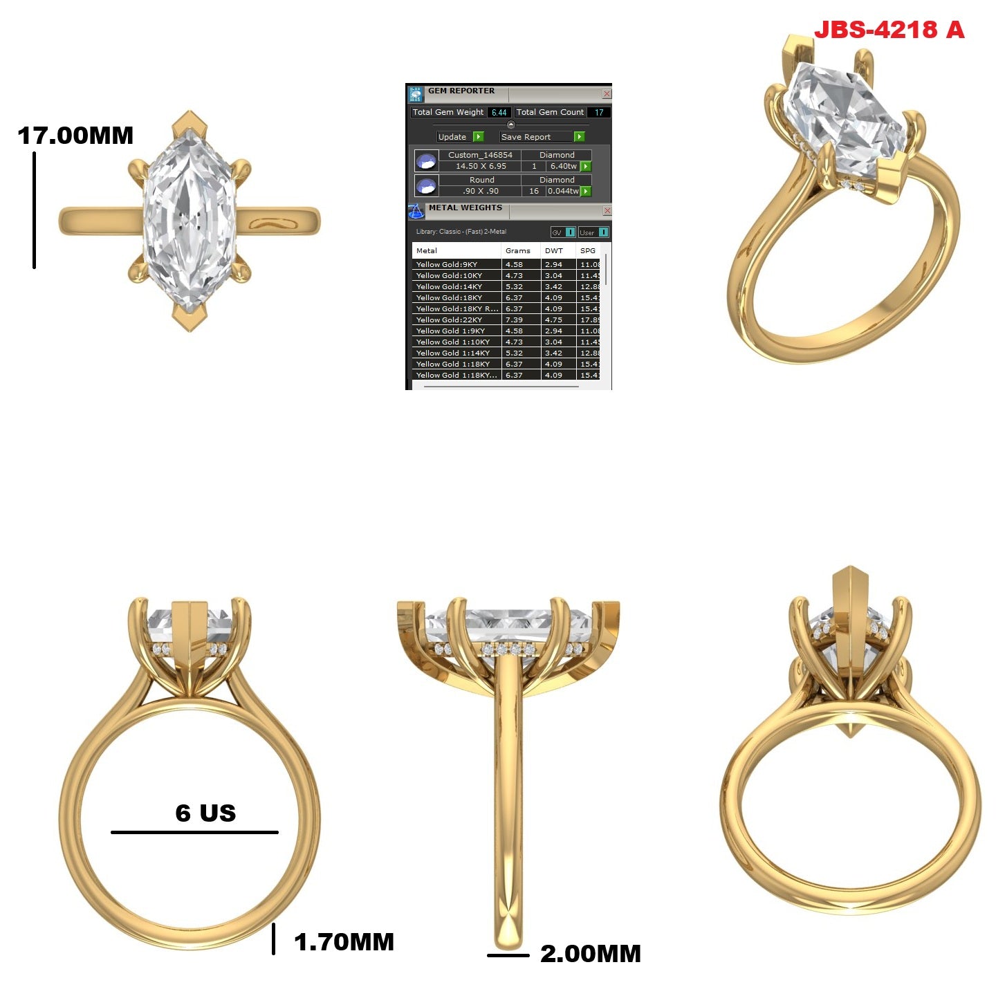Custom Ring Order - Arlene DM