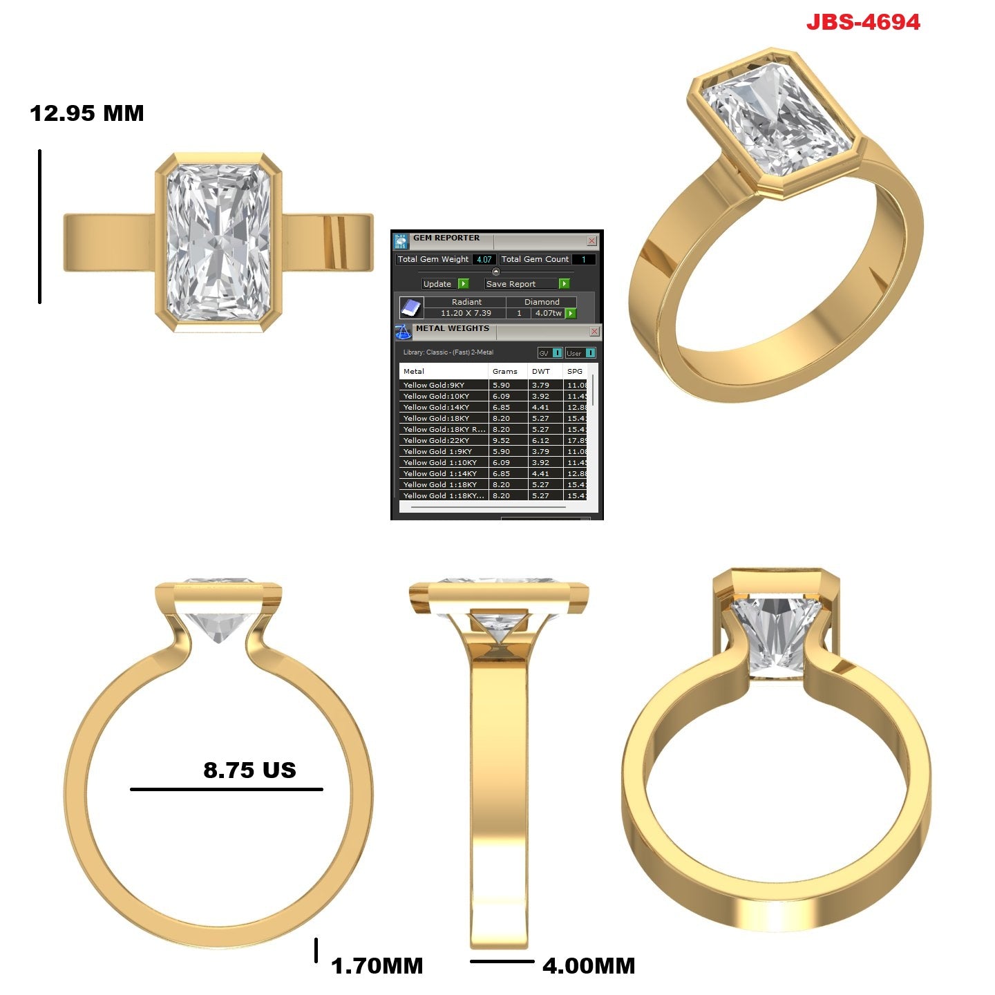 Custom Ring Order -Kate and Matt