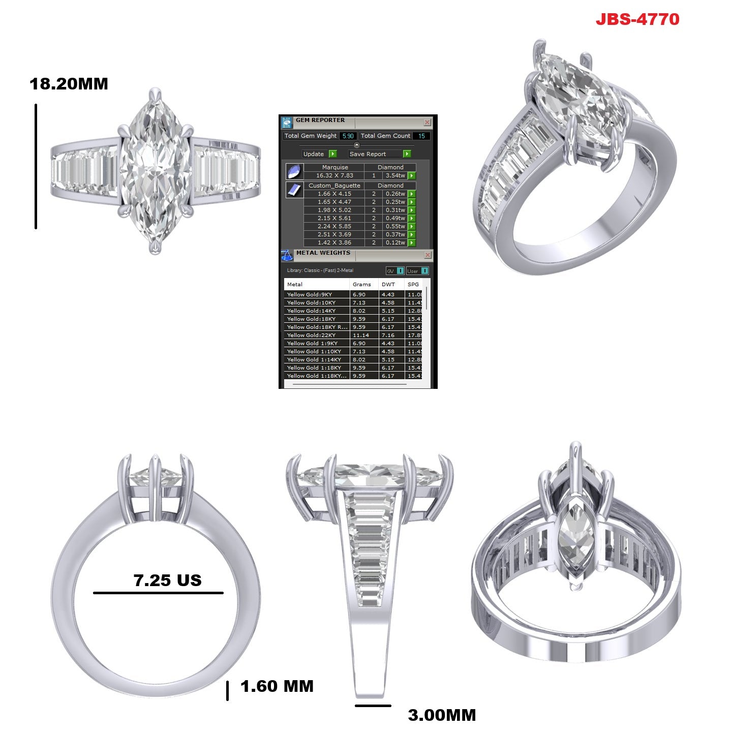 Custom Ring Order -Chase marquise
