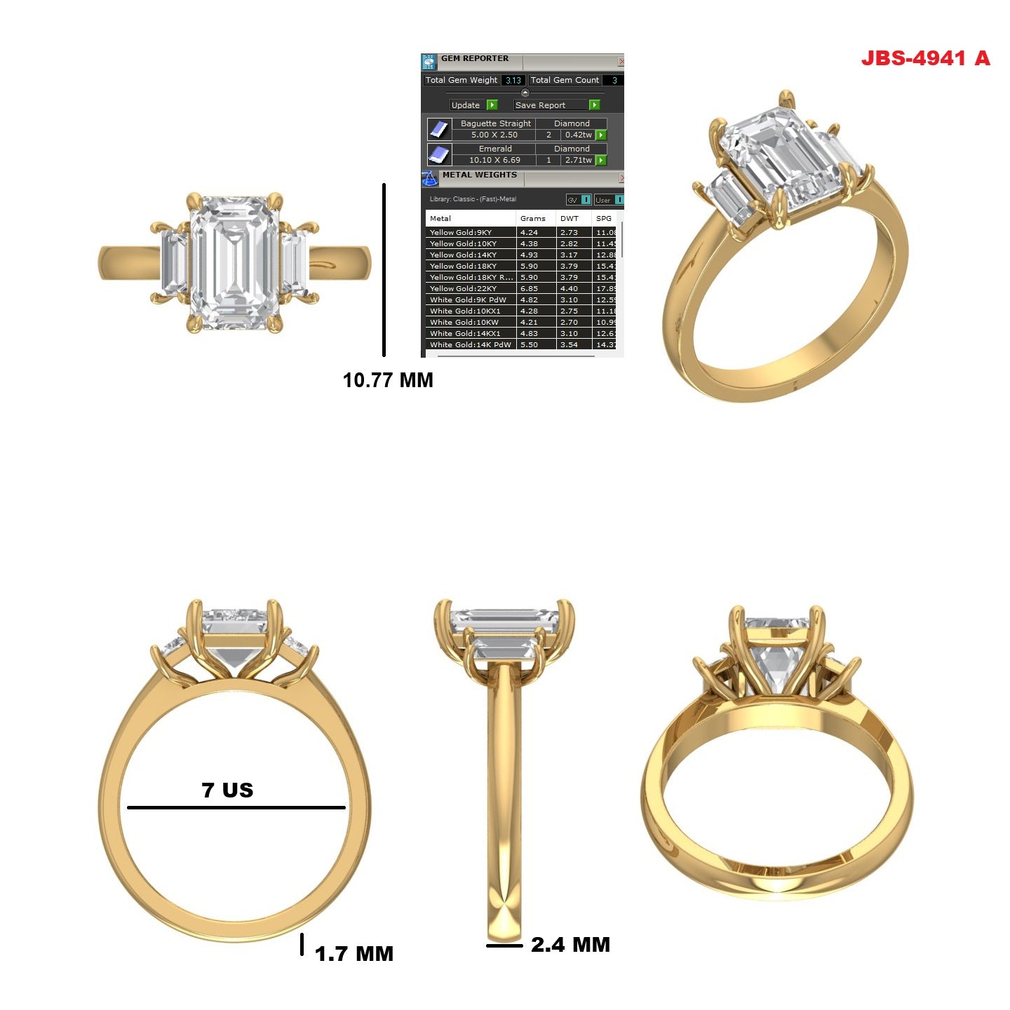 Custom Ring Order - Carlos V