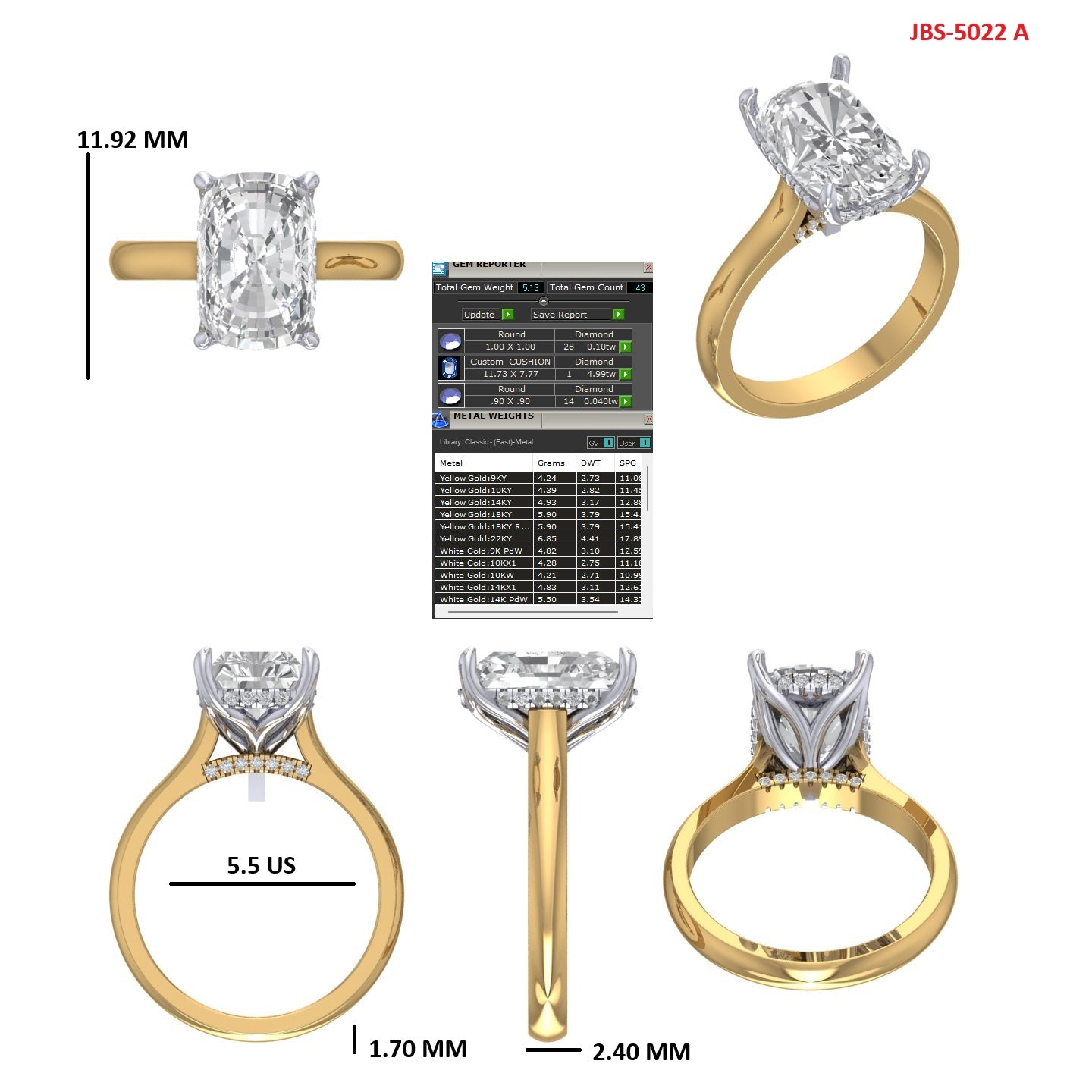 Custom Ring Order - Tenzin pmt #2
