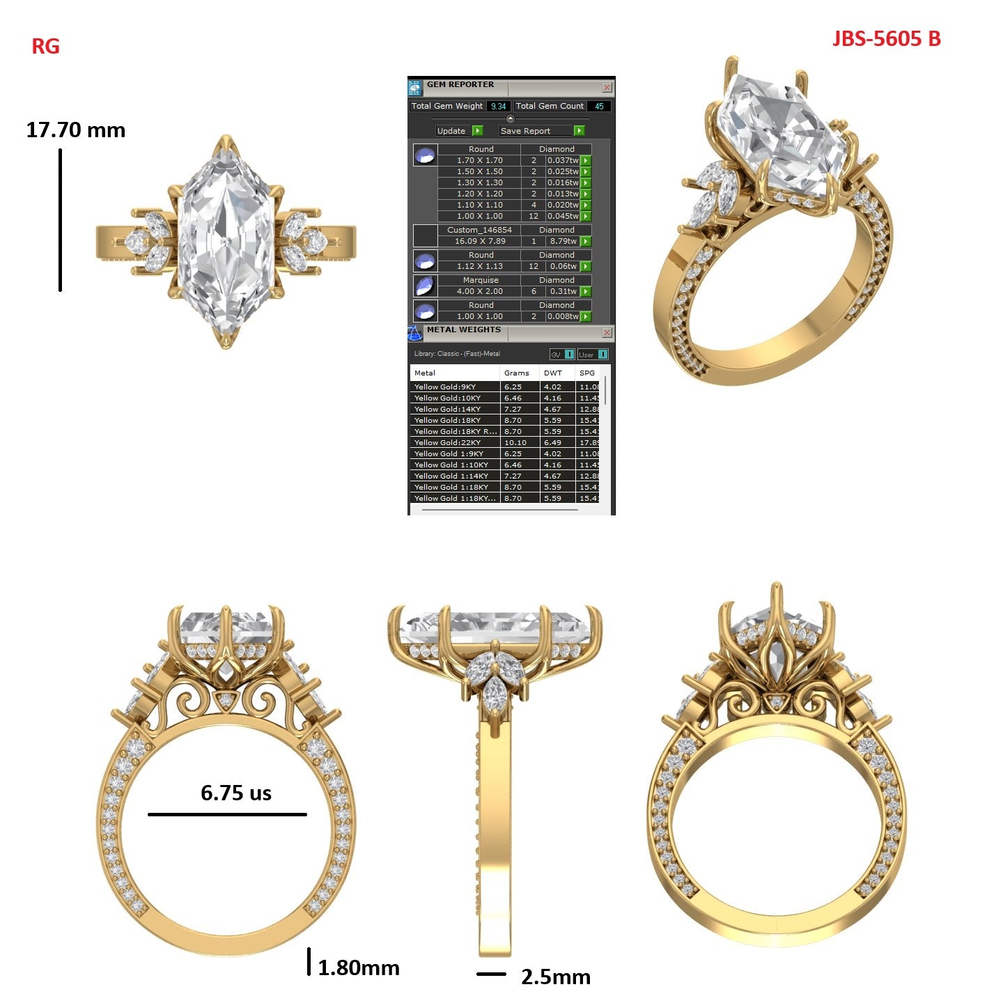 Custom Ring Order Michael Dutch Marquise