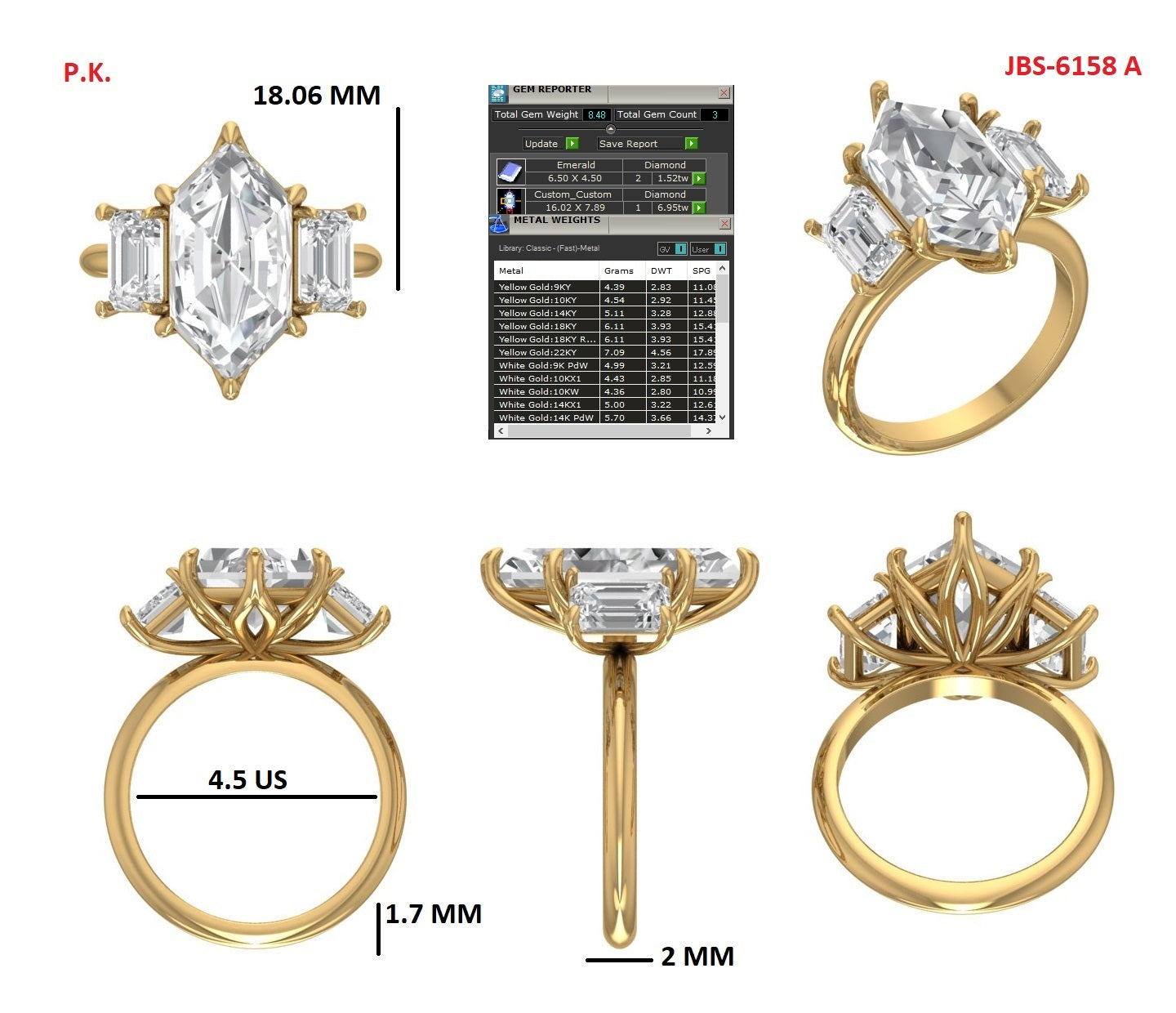 Custom Ring Order Arbazz/Jasmine