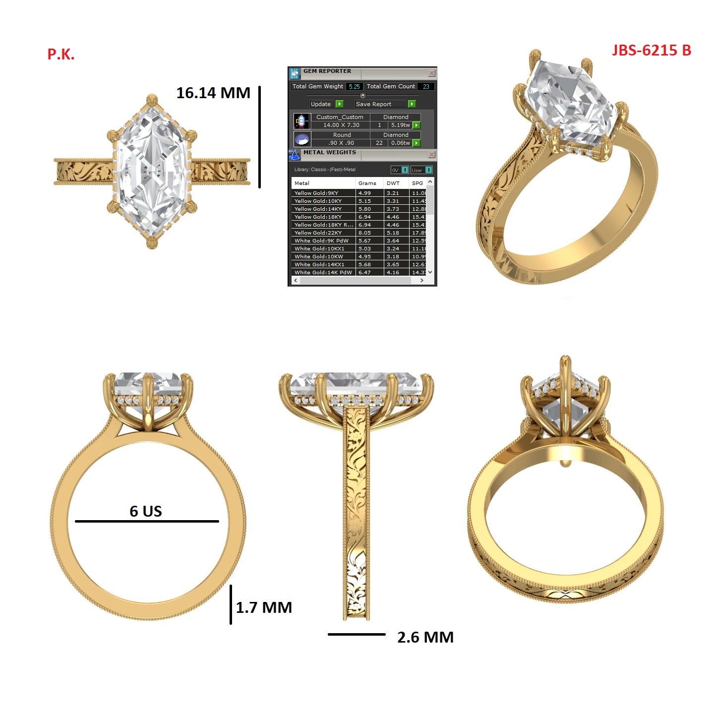 Custom Ring Order Nick M.