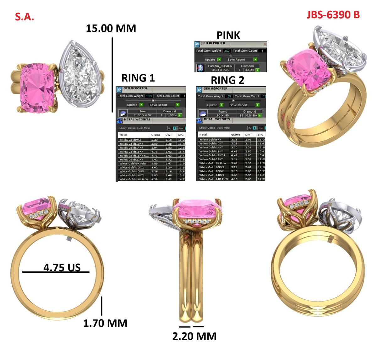 Custom Ring Order Juan/Natalie