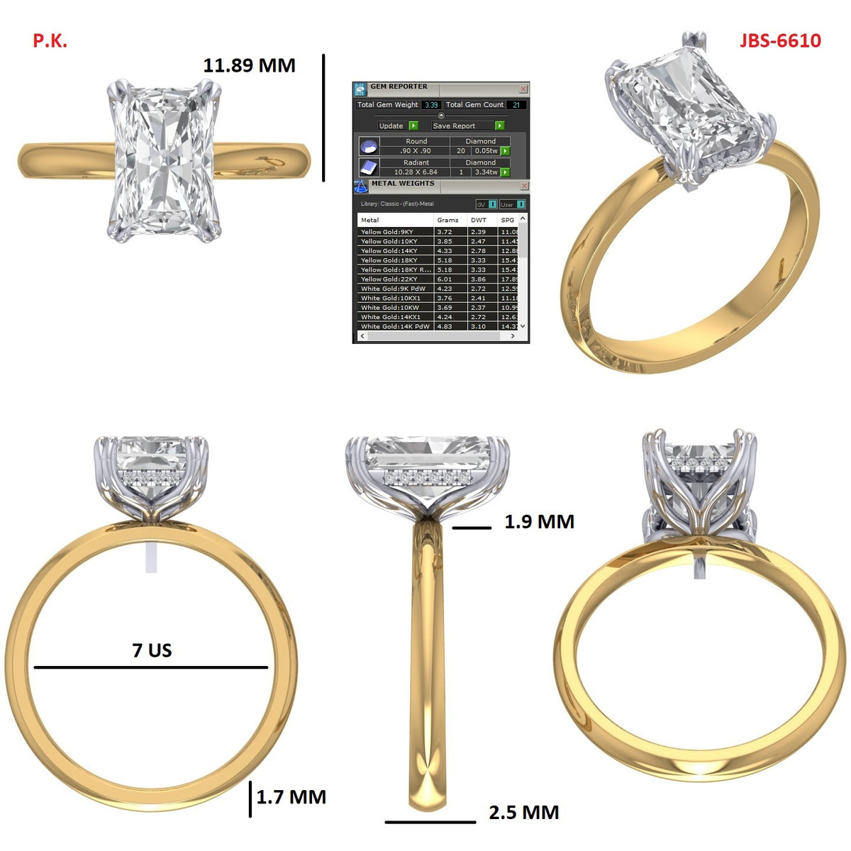 Custom Ring Order - Victor Chiles