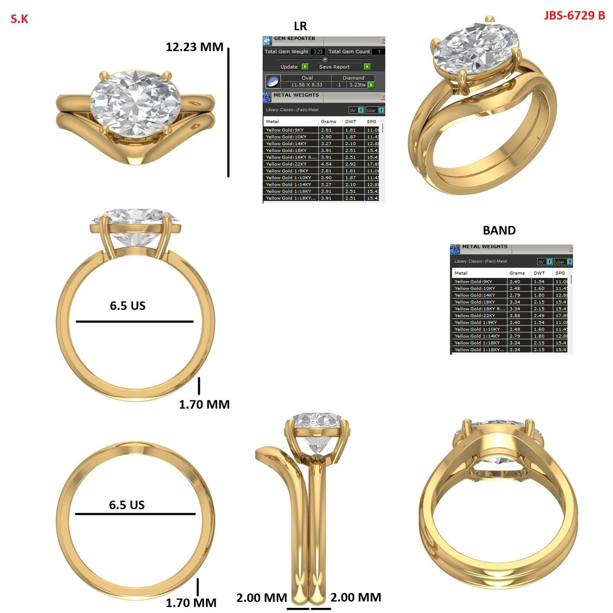 Custom Ring Order Hailey/Curt