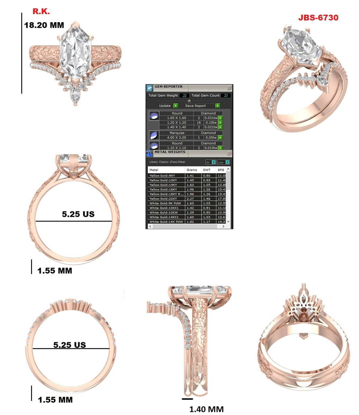 Custom Ring Order - Makayla Two rings
