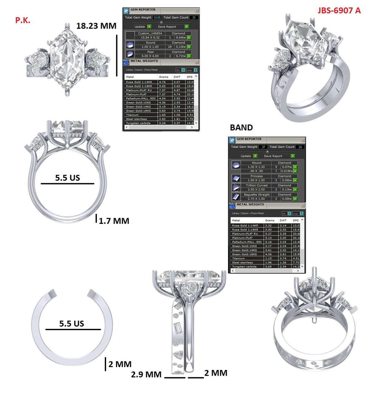 Custom Ring Order Anna Plat band