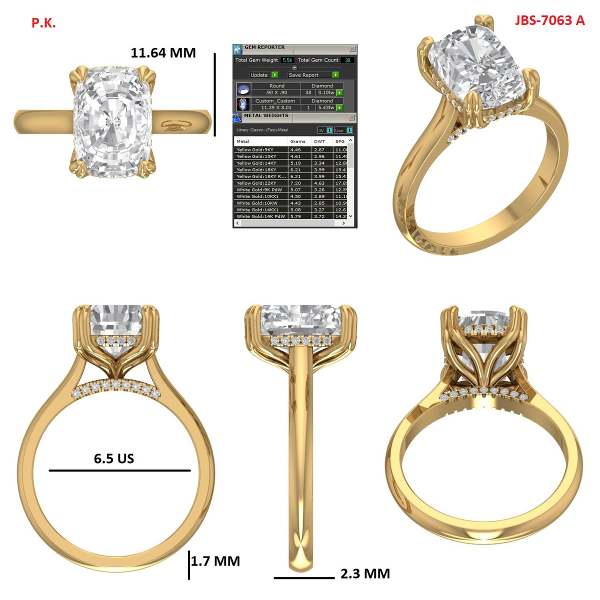 Custom Ring Order Matthew/Madison