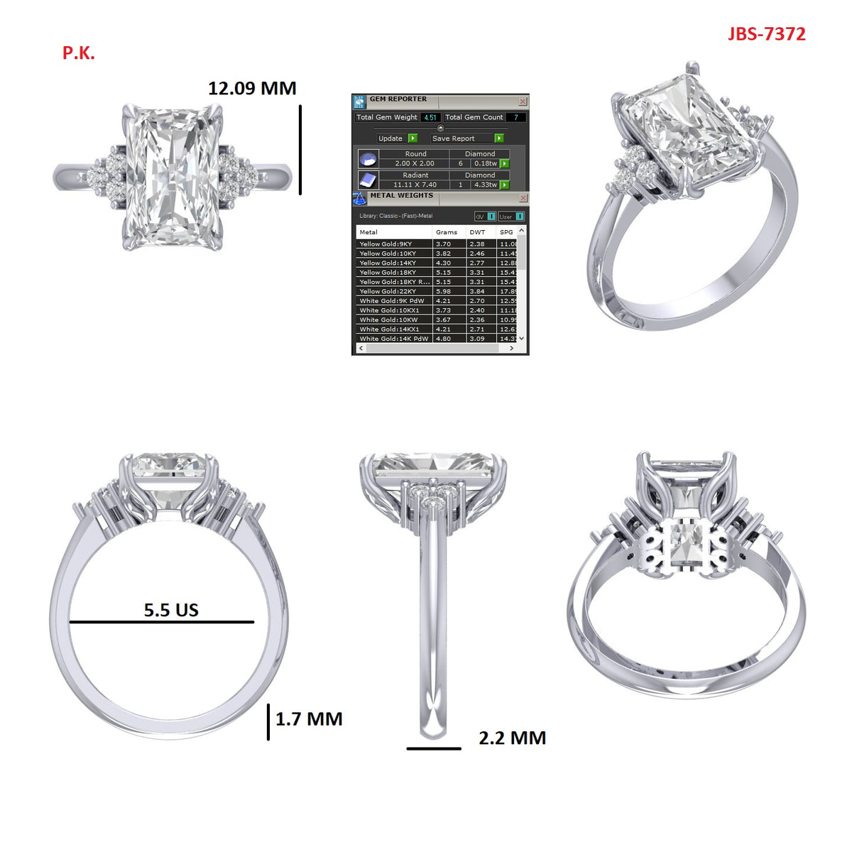 Custom Ring Order Brandan P.