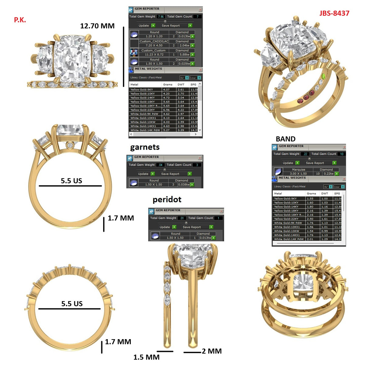 Custom Ring Dan/Christine Band