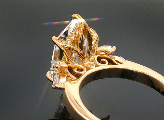 The Adeline - Vintage-Inspired Delicately Etched 2.5 mm Band - Setting Only