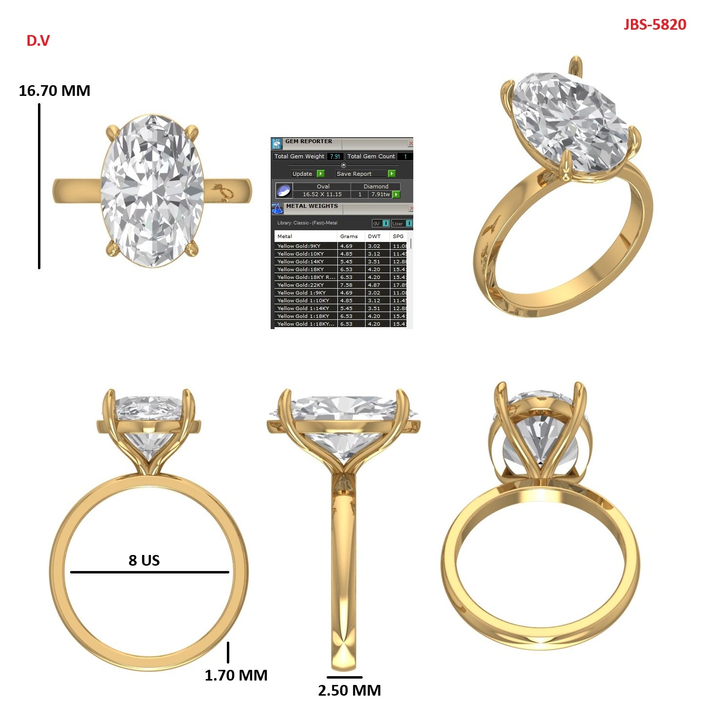 Custom Ring Order Lisa V #2