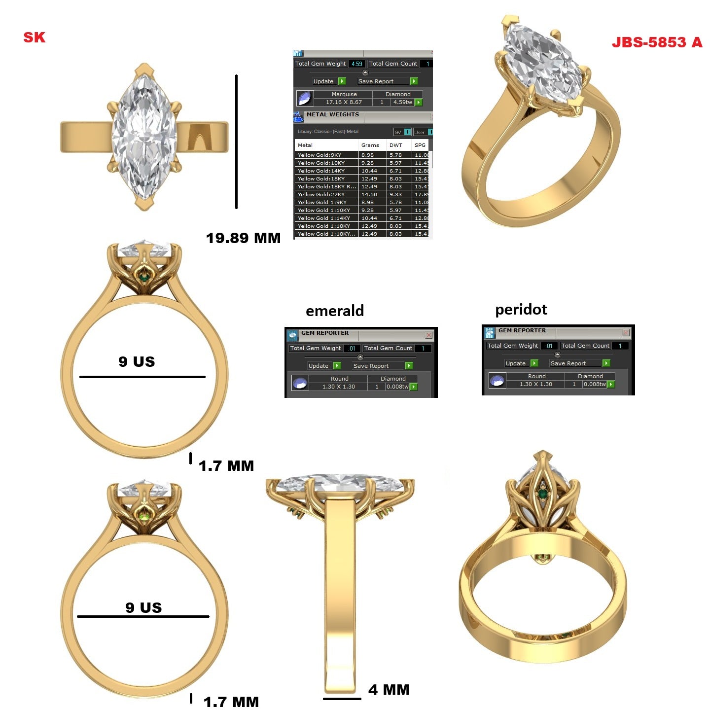 Custom Ring Order Ashton Band and engagement ring
