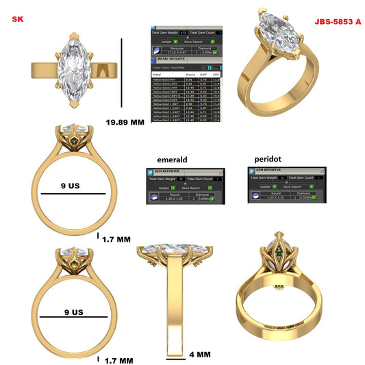 Custom Ring Order Ashton Band and engagement ring