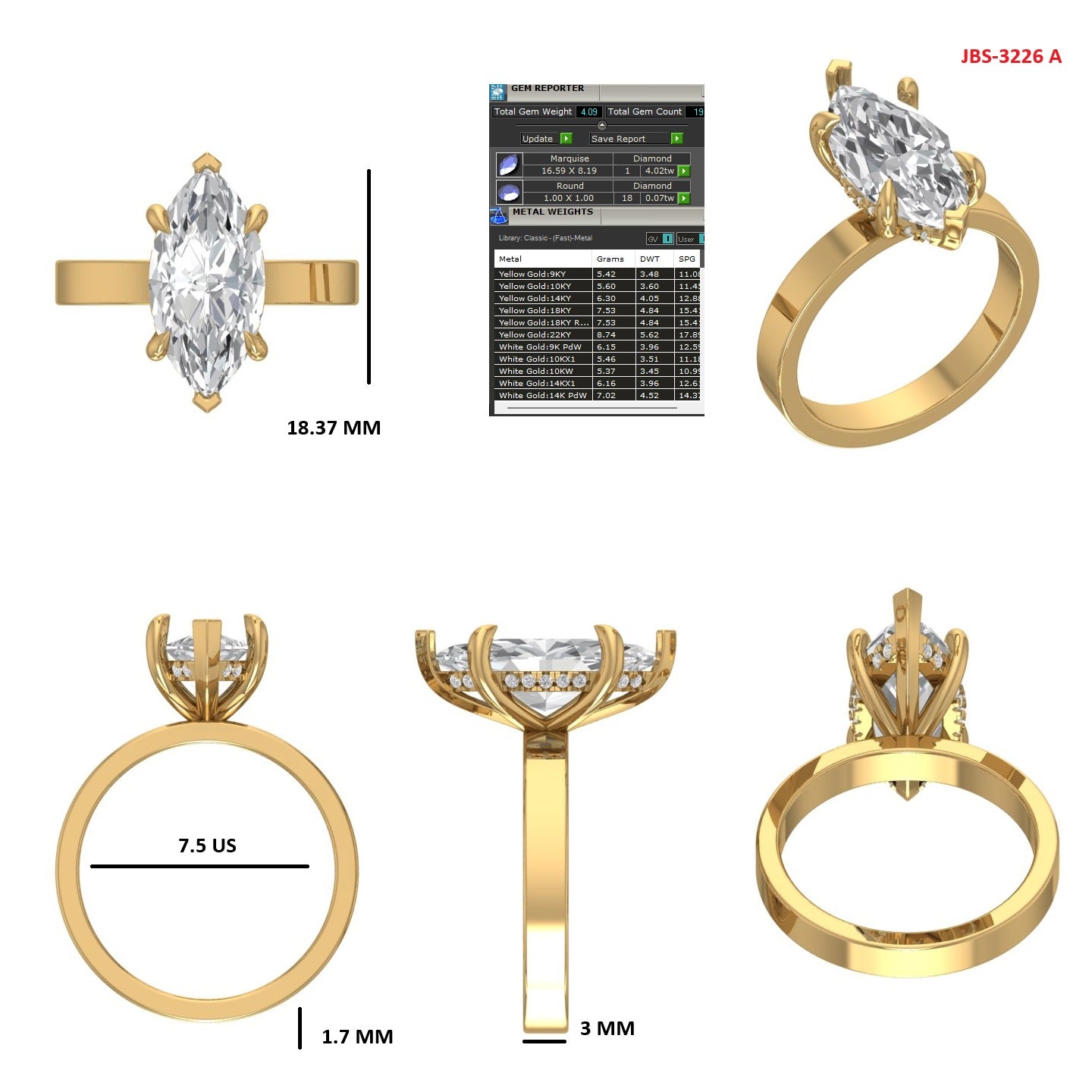 Custom Ring Order - Jordan Marquise
