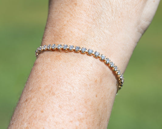 4.5 Carat Lab-Grown Diamond Bezel Tennis Bracelet