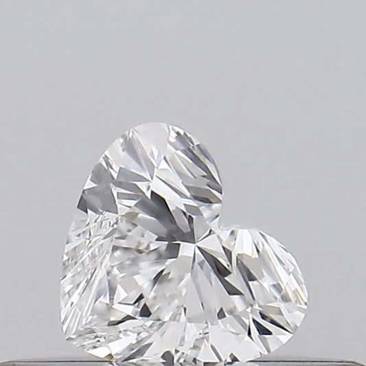 0.18ct Heart Natural Diamond (Colour F, Clarity VVS1, GIA Certified)