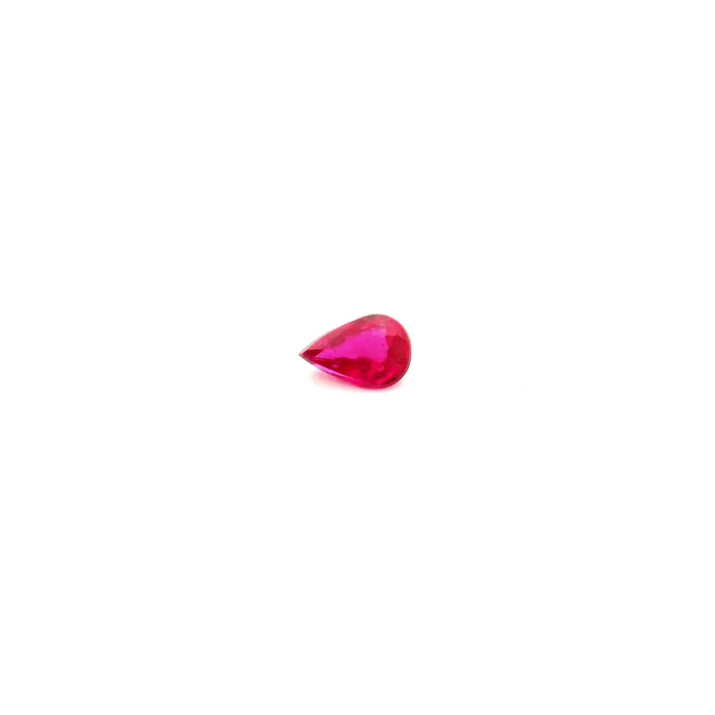 0.19ct Pear Natural Ruby (Colour Red, Clarity Slightly Included, Cut Faceted)