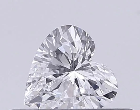 0.20ct Heart Lab Grown Diamond (Colour D, Clarity VS1, IGI Certified)
