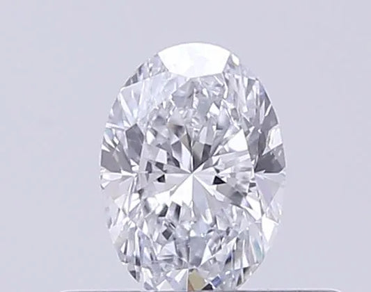 0.22ct Oval Lab Grown Diamond (Colour D, Clarity VVS2, IGI Certified)