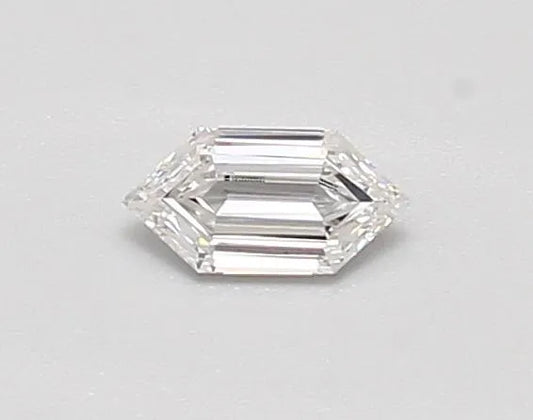 0.27ct Hexagonal Lab Grown Diamond (Colour D, Clarity VVS2, IGI Certified)