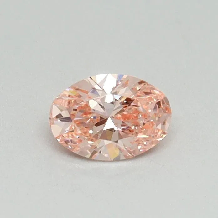 0.30ct Oval Lab Grown Diamond (Colour Fancy Vivid Pink, Clarity VS2, IGI Certified)