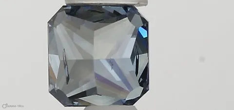 0.32ct Square radiant Lab Grown Diamond (Colour Fancy Vivid Blue, Clarity SI2, IGI Certified)