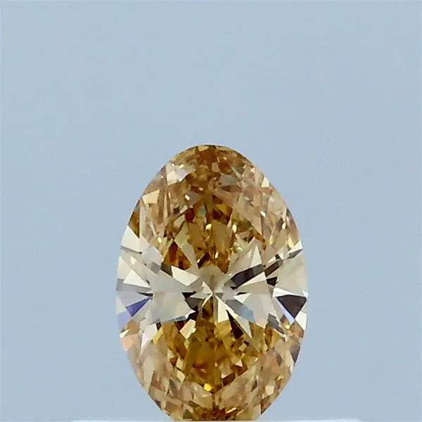 0.34ct Oval Lab Grown Diamond (Colour Fancy Intense Yellow, Clarity VVS2, IGI Certified)
