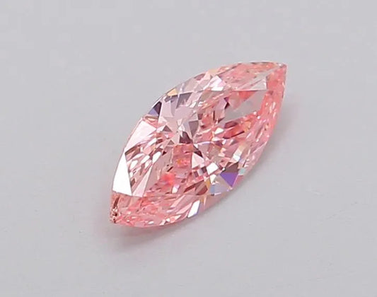 0.35ct Marquise Lab Grown Diamond (Colour Fancy Vivid Pink, Clarity VVS2, IGI Certified)