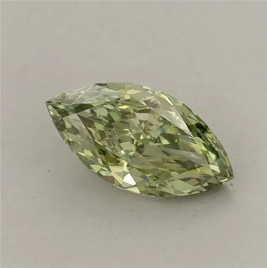 0.47ct Marquise Lab Grown Diamond (Colour Fancy Vivid Green, Clarity VS2, IGI Certified)