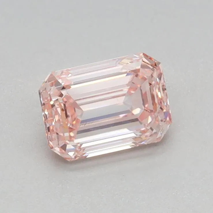 0.50ct Emerald Lab Grown Diamond (Colour Fancy Intense Pink, Clarity VS1, IGI Certified)