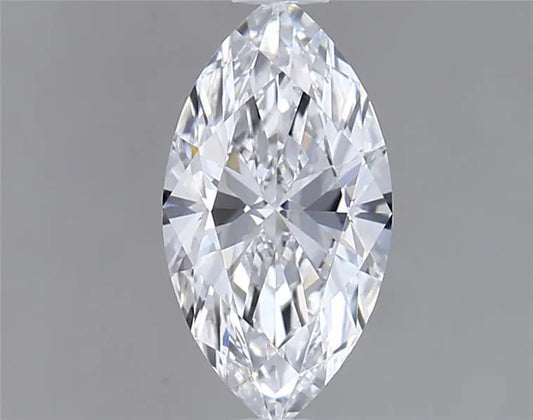 0.51ct Marquise Natural Diamond (Colour D, Clarity IF, GIA Certified)