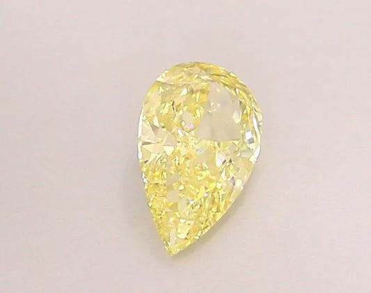 0.51ct Pear Lab Grown Diamond (Colour Light Yellow, Clarity SI1, IGI Certified)