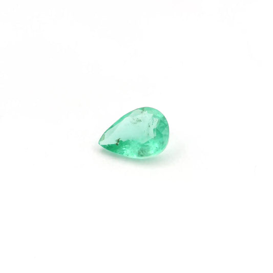 0.51ct Pear Natural Emerald (Colour Green, Clarity Slightly Included, Cut Faceted)