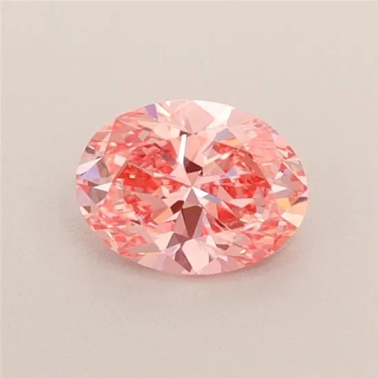0.54ct Oval Lab Grown Diamond (Colour Fancy Intense Pink, Clarity VS1, IGI Certified)