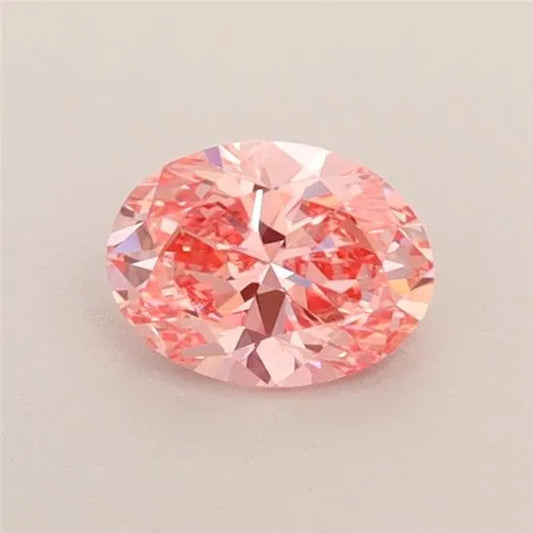 0.54ct Oval Lab Grown Diamond (Colour Fancy Intense Pink, Clarity VS1, IGI Certified)