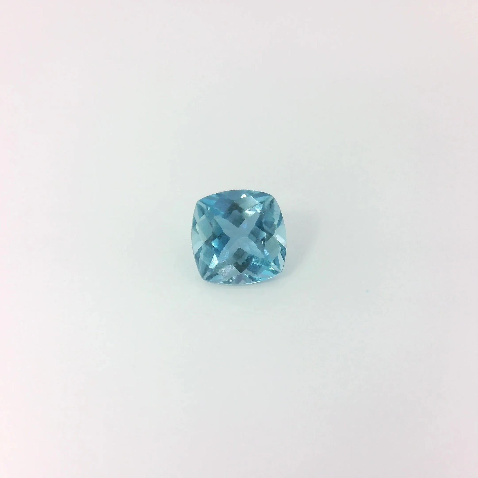 0.55ct Cushion Natural Aquamarine (Colour Blue, Clarity Eye Clean, Cut Faceted)