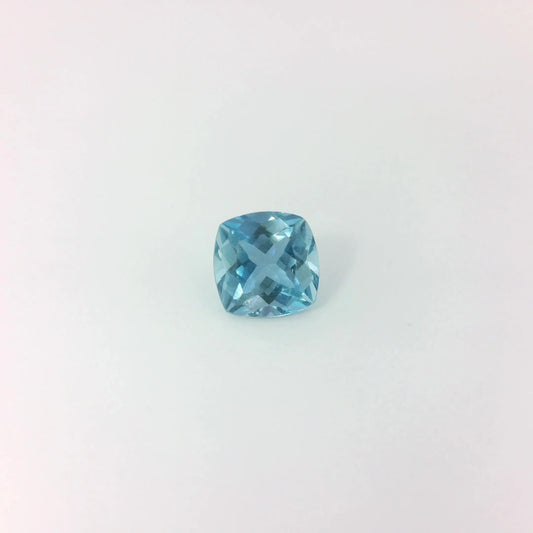 0.55ct Cushion Natural Aquamarine (Colour Blue, Clarity Eye Clean, Cut Faceted)