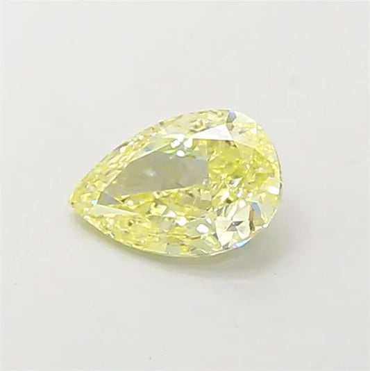0.60ct Pear Lab Grown Diamond (Colour Fancy Yellow, Clarity SI1, IGI Certified)