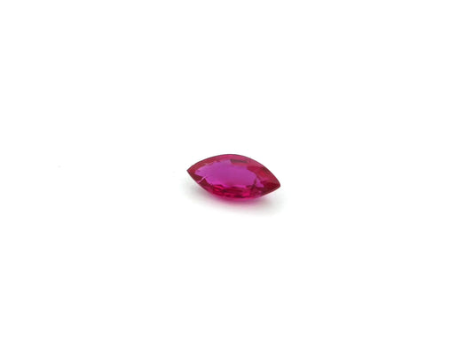 0.62ct Marquise Natural Ruby (Colour Red, Clarity Slightly Included, Cut Faceted)