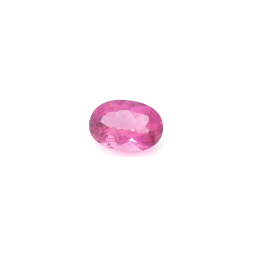 0.62ct Oval Natural Tourmaline (Colour Red, Clarity Slightly Included, Cut Faceted)