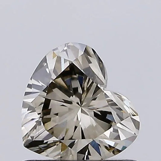 0.65ct Heart Lab Grown Diamond (Colour Fancy Light Gray, Clarity VS1, IGI Certified)