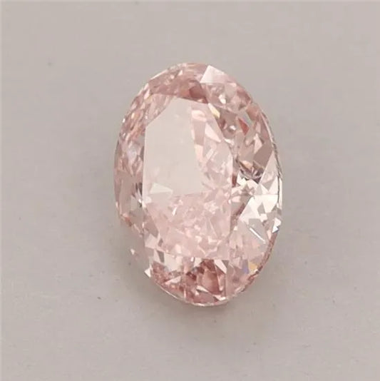 0.65ct Oval Lab Grown Diamond (Colour Fancy Vivid Pink, Clarity VS1, IGI Certified)