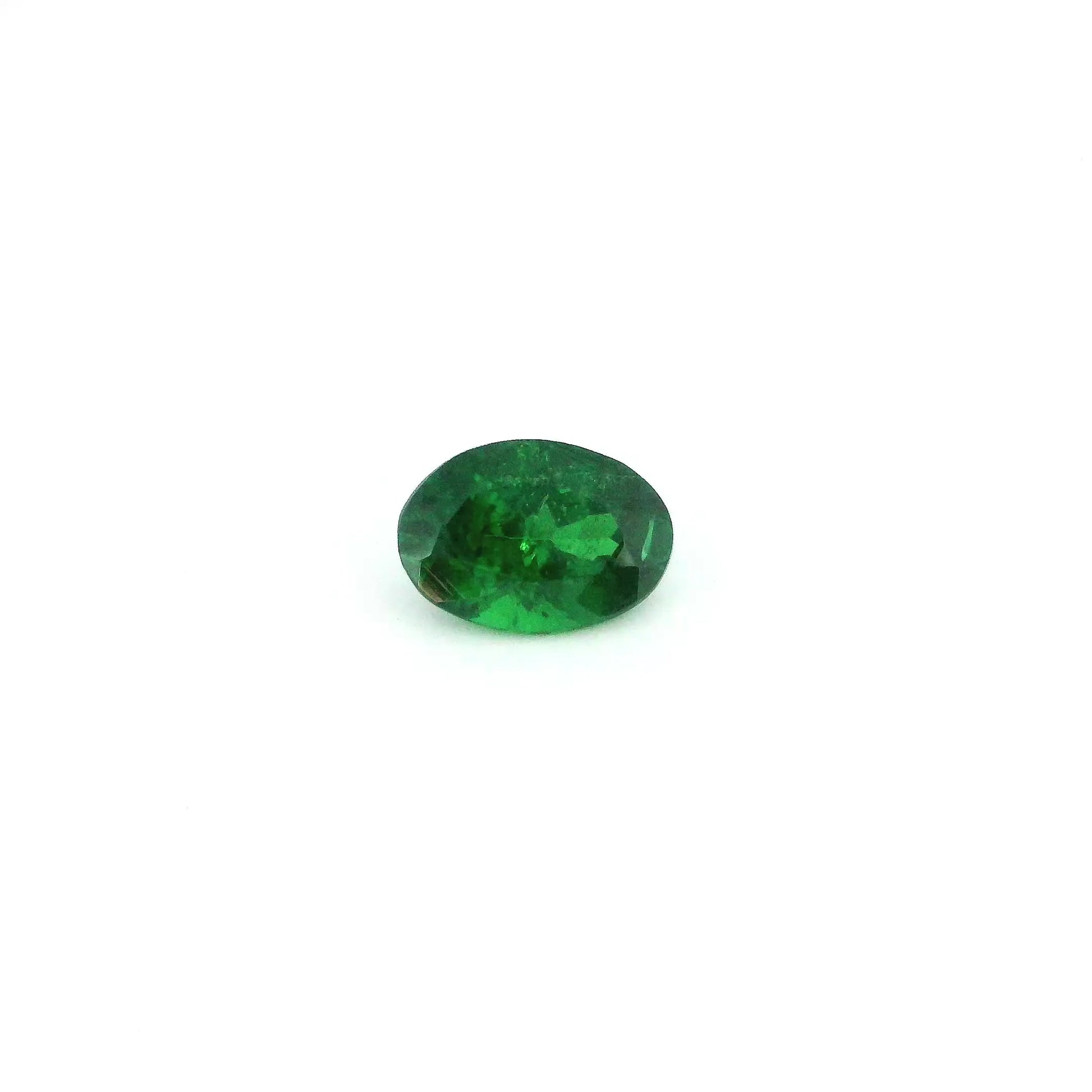 0.66ct Oval Natural Garnet (Colour Green, Clarity Slightly Included, Cut Faceted)