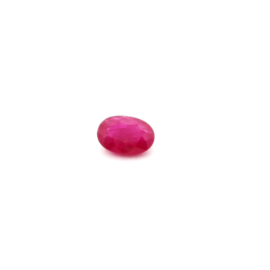 0.66ct Oval Natural Ruby (Colour Red, Clarity Moderately Included, Cut Faceted)