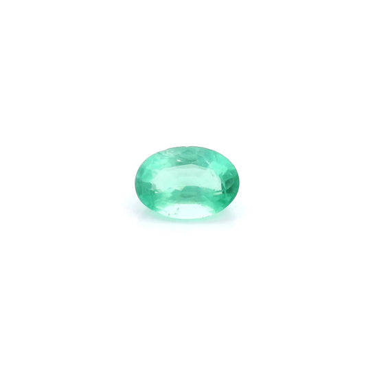 0.68ct Oval Natural Emerald (Colour Green, Clarity Slightly Included, Cut Faceted)