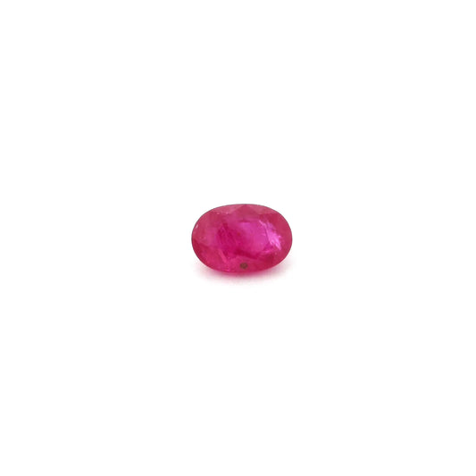 0.71ct Oval Natural Ruby (Colour Red, Clarity Moderately Included, Cut Faceted)