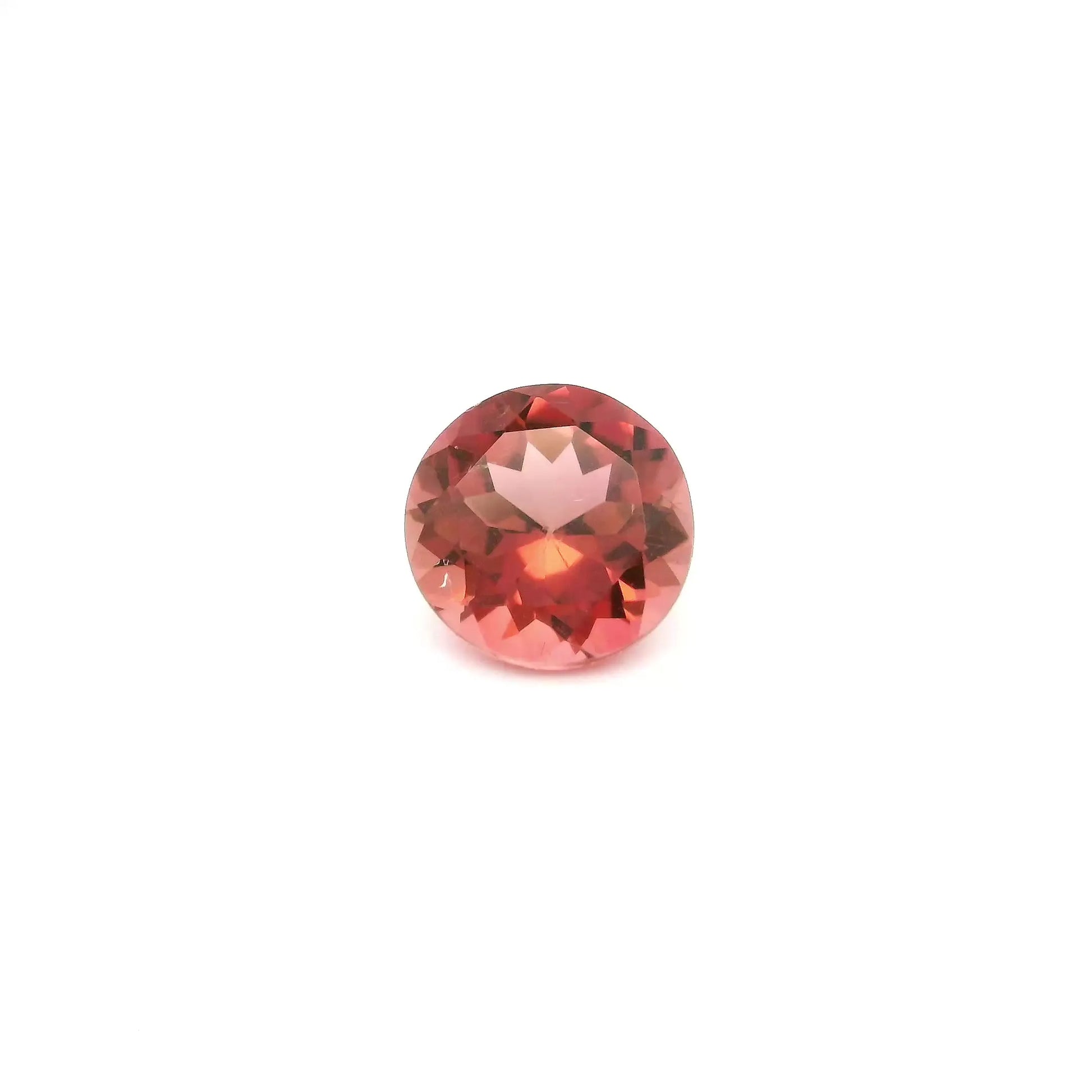 0.75ct Round Natural Tourmaline (Colour Pink, Clarity Slightly Included, Cut Faceted)